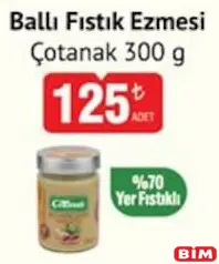 ÇOTANAK BALLI FISTIK EZMESİ 300 G